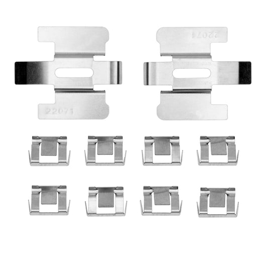 DFC Ford Mustang rear brake hardware kit with premium components for 1994-2004 models, includes clips and springs.