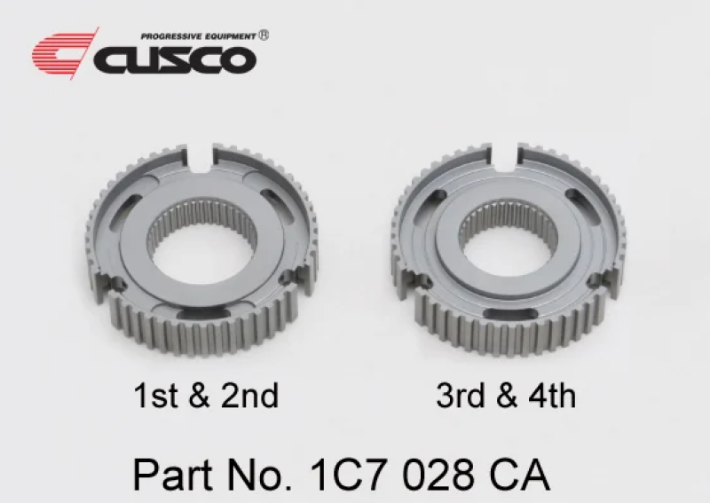 Cusco 20-23 Toyota GR Yaris 1.6L AWD clutch sync hub set, reinforced transmission clutch kit, two-piece assembly.