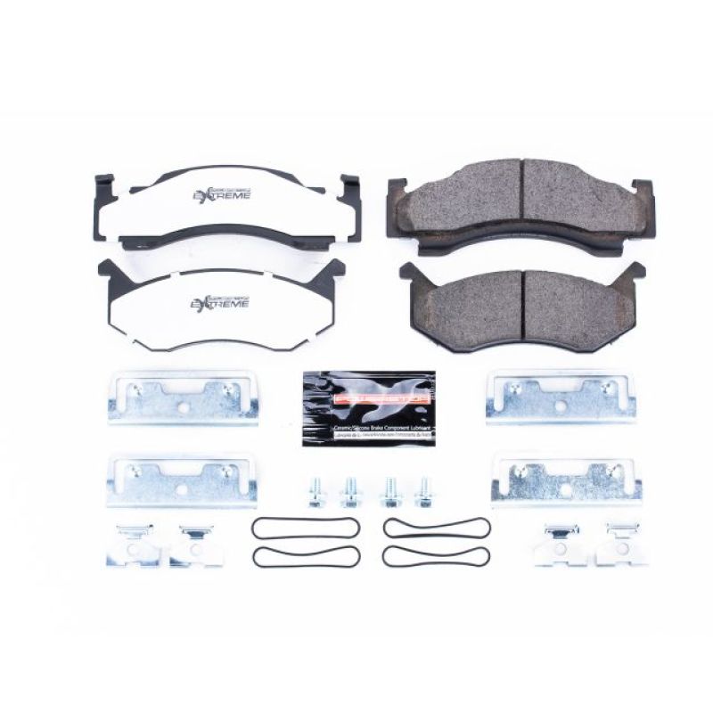 PowerStop Z36 Truck & Tow brake pads for 80-82 Chrysler Town & Country front performance brake pads with hardware installed