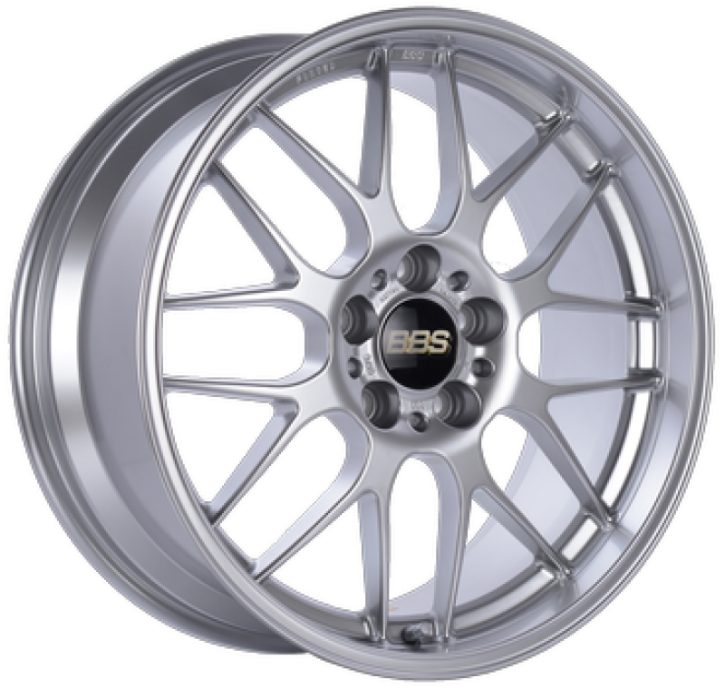 BBS RG-R 17x7.5 forged silver wheel with 5x100 bolt pattern, ET35 offset, and 82mm PFS/clip requirement.