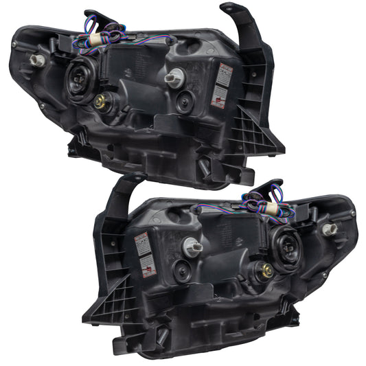 Oracle Toyota Tundra headlights with ColorSHIFT SMD LEDs and 2.0 controller, showcasing vibrant LED headlight design.
