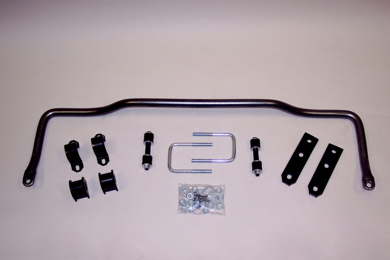 Hellwig solid heat-treated chromoly 1-3/8 inch front sway bar for Ford E-450 Super Duty trucks, enhances stability and handling.