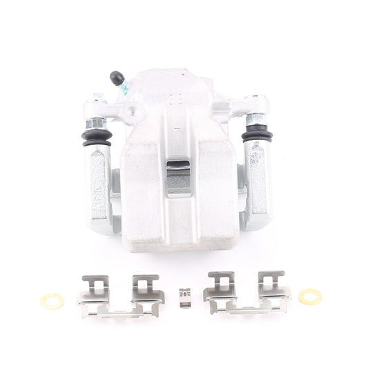 PowerStop rear left OE brake caliper with bracket for 2012-2018 Toyota RAV4, showing the caliper assembly and mounting bracket.