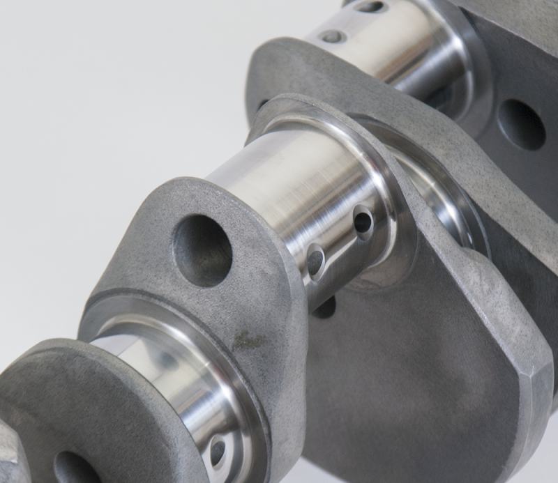 Eagle Chevrolet 305/350 2pc rear seal lightweight forged 4340 steel crankshaft with 3.75-inch stroke, shown in the image.