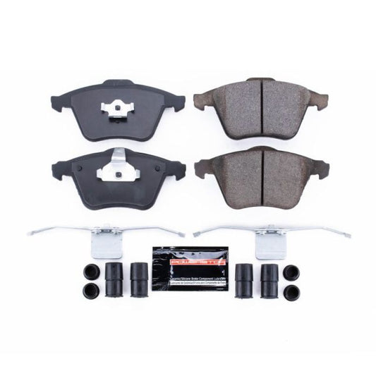 PowerStop Z23 Evolution Sport front brake pads for Mazda 3, performance brake pads with hardware included, vehicle braking upgrade