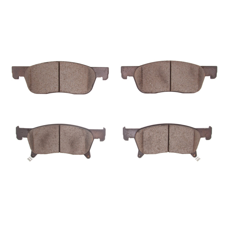 R1 Concepts Subaru Ascent R1 19-26 front ceramic brake pads, OE quality, shown with detailed clip and backing plate.
