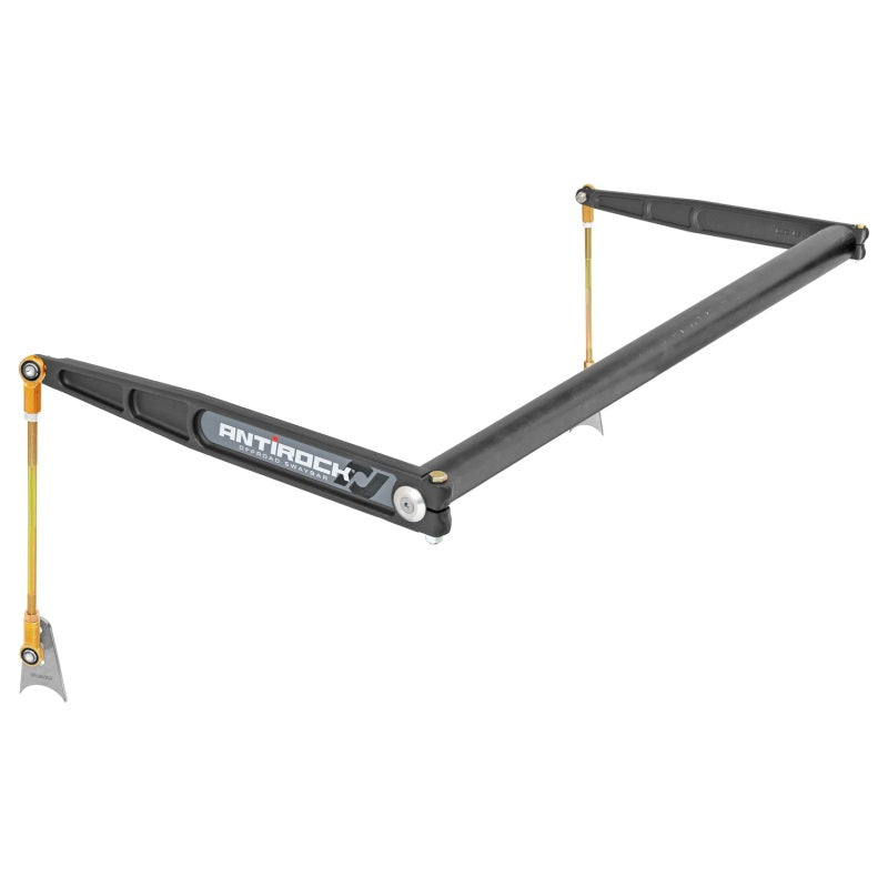 RockJock Universal Antirock sway bar kit with 50-inch bar and forged arms, designed for improved vehicle stability and handling.