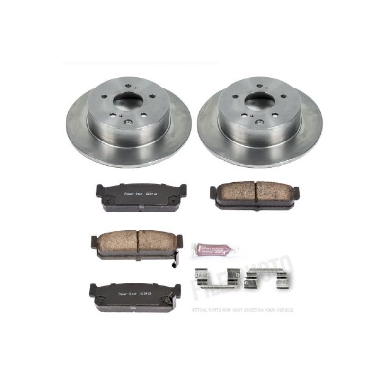 PowerStop OE rear brake kit for Infiniti Q45 1994-1996, including brake pads and rotors for reliable stopping power