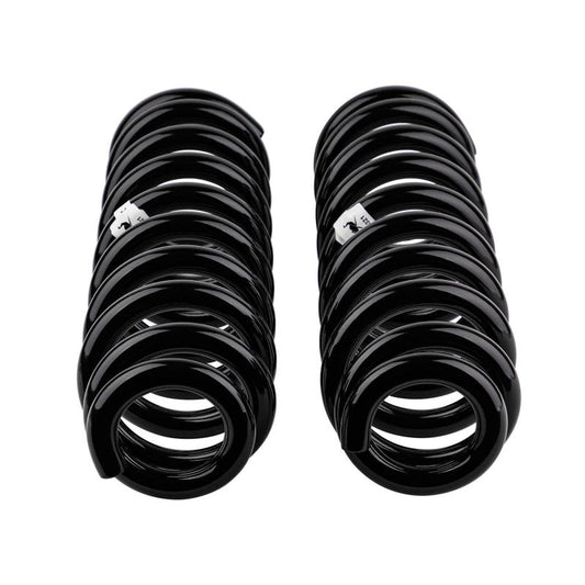 Old Man Emu front coilover coil spring for Toyota Land Cruiser 200 series, durable suspension component.