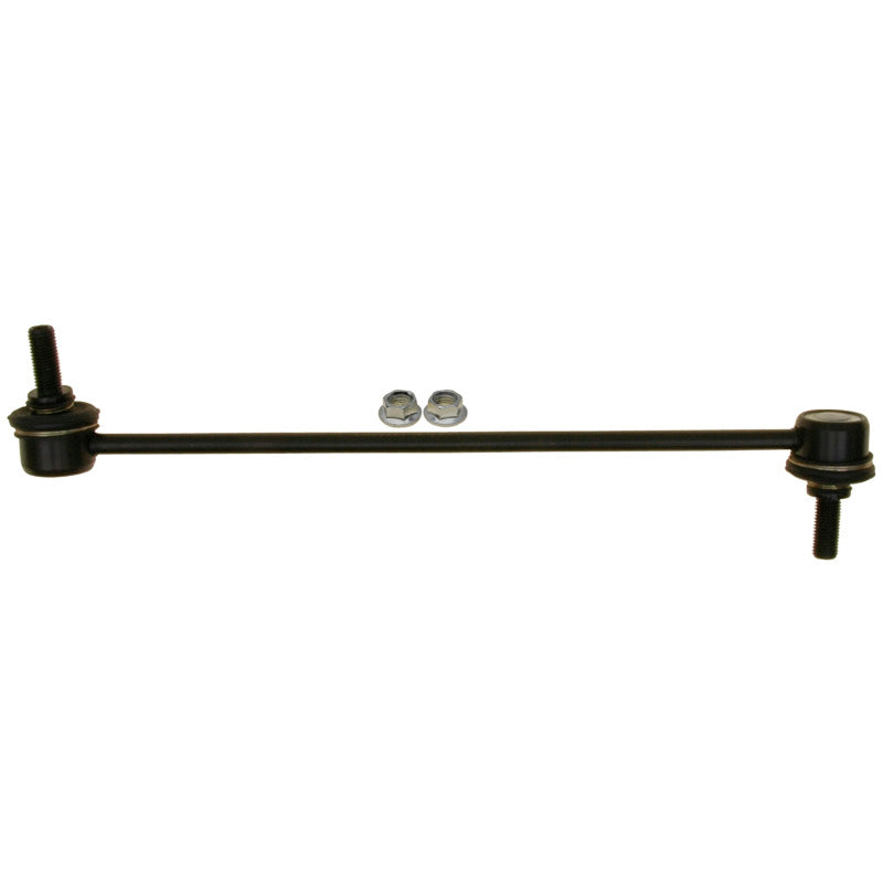 Moog Fiat 500 front sway bar endlink, automotive suspension component, showing the metal link with mounting ends.