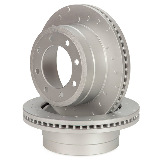 Alcon F250/F350 363x38 rear brake rotor, left hand, OE type, durable automotive brake disc with vented design