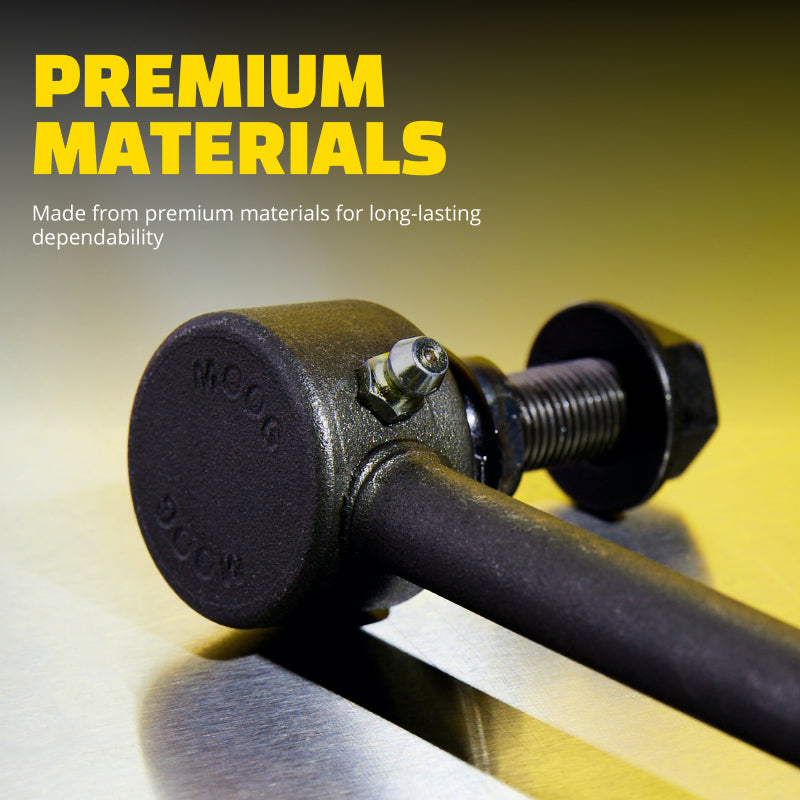 Moog Tesla Model S front left sway bar end link for 2012-2016, vehicle suspension part, shown in the image.