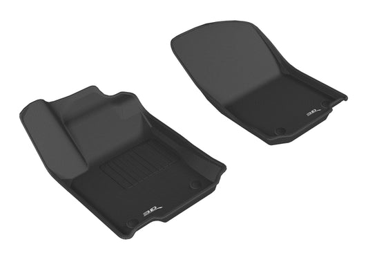 Black 3D MAXpider rubber floor mat for 2017-2018 Mercedes-Benz GLE-Class C292 first row, durable automotive interior protection.