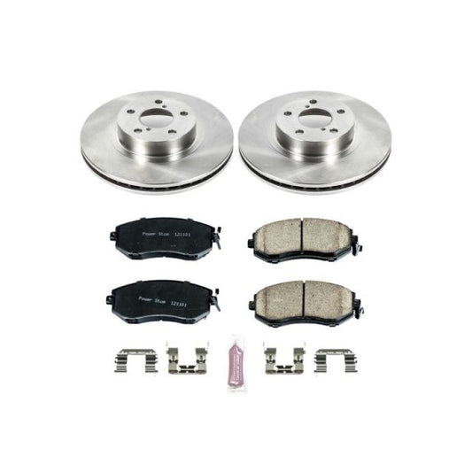 PowerStop OE brake kit for 2013-2016 Subaru BRZ front brakes, includes brake rotors and pads for improved stopping power.