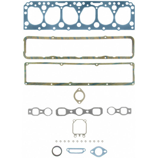 Fel-Pro HS 7619 B-1 engine cylinder head gasket set showing multiple gaskets and sealing components for automotive repair.