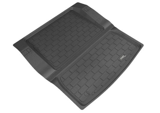 Black 3D MAXpider Kagu cargo liner for 2012-2018 BMW 3 Series, rubber floor mat with textured surface for protection and durability.