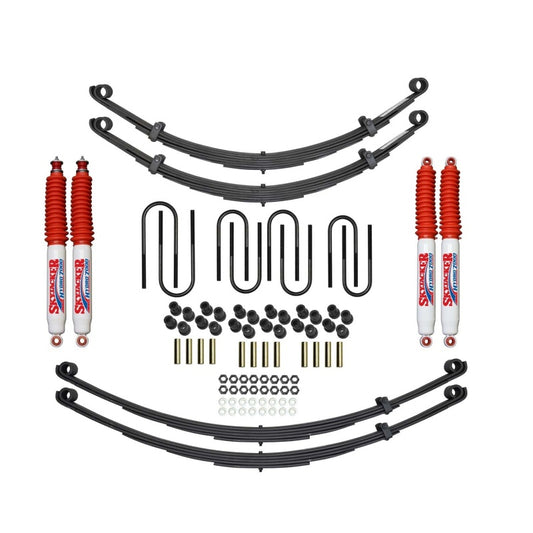Skyjacker 74-80 Scout II 2-inch suspension lift kit with hydraulic components, shown installed on vehicle.