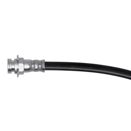 DFC Cadillac DeVille rear-left brake hose from brake line kit, flexible rubber brake line with metal fittings for reliable braking.