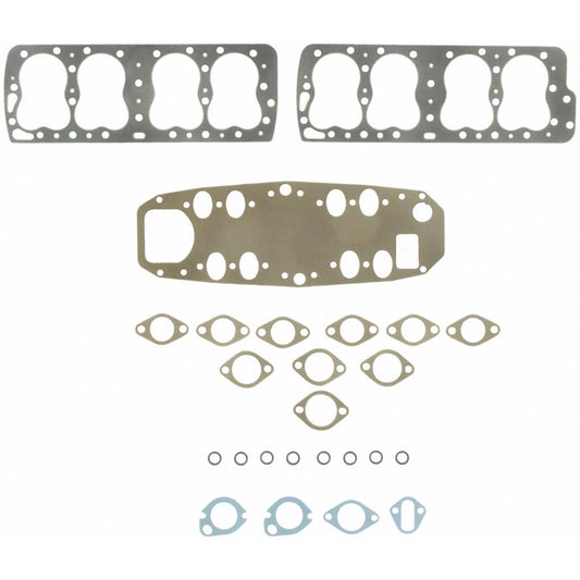 Fel-Pro HS 7525 B engine cylinder head gasket set showing multiple gaskets and sealing components on a white background.