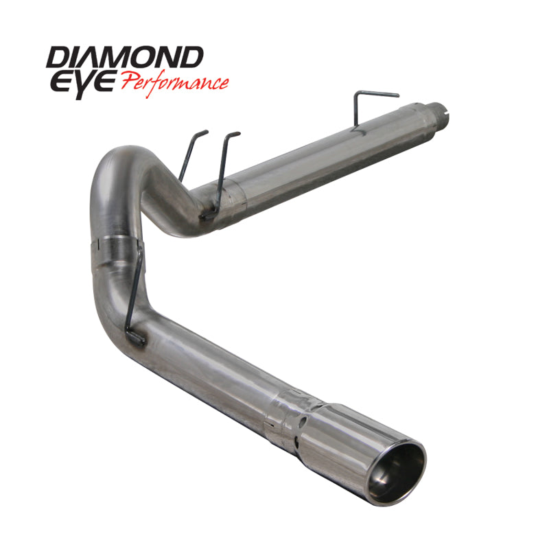 Diamond Eye Performance 5-inch DPF-back single stainless steel exhaust system for 2008-2009 Ford F250 F350 6.4L trucks