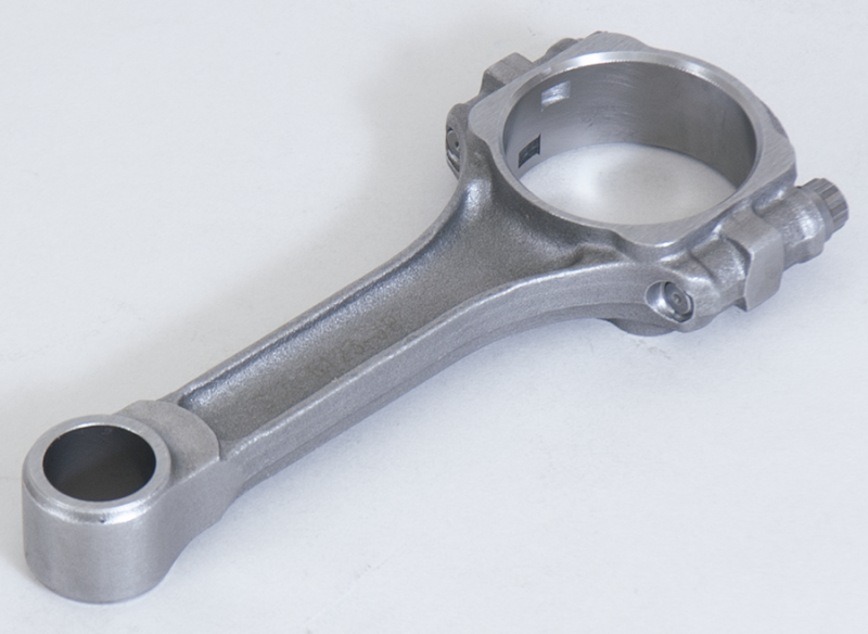 Eagle 4.2L Jeep forged I-beam connecting rods set of 8 with ARP 8740, showing shiny metal rods with bolt holes and machined surfaces.