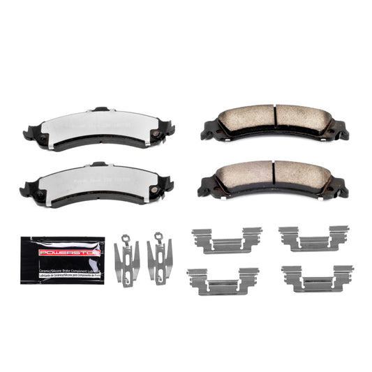 PowerStop Z36 rear brake pads for Cadillac Escalade, performance truck and tow brake pads with hardware included.