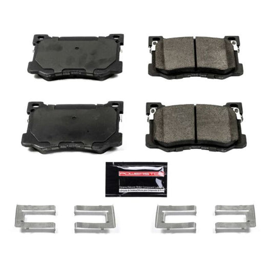 PowerStop Genesis G80 2017-2019 front Z23 Evolution Sport performance brake pads with hardware for enhanced braking.