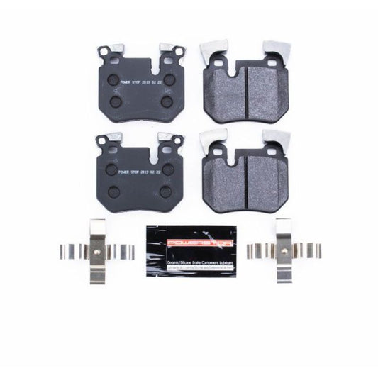 PowerStop rear racing brake pads for BMW 135i models (2008-2013), designed for high-performance track day braking.
