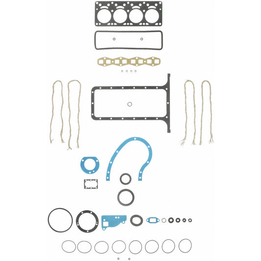 Fel-Pro FS 7558 B engine gasket set with multiple gaskets for engine sealing and repair.