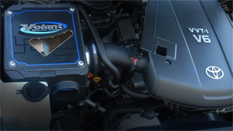 Volant Cold Air Intake System for Toyota Tacoma 4.0L V6, PowerCore closed box air intake with filters and intake tubing.