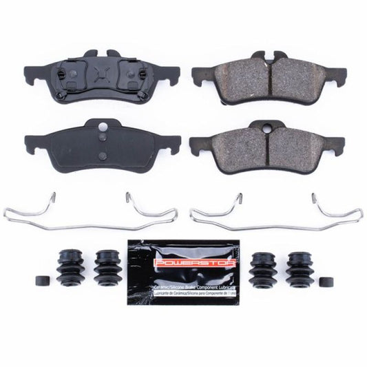 PowerStop Z23 Evolution Sport brake pads for rear of Mini Cooper, performance brake pads with hardware included.