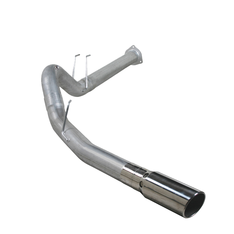Diamond Eye Performance DPF Back exhaust kit for Ford Powerstroke 6.7L F250/F350 2015-2016, showing the exhaust pipe and muffler
