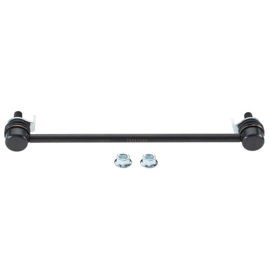 Moog Infiniti FX35 front sway bar link, a metal sway bar endlink with rubber bushings, for vehicle suspension stability.