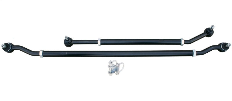 RockJock JK Currectlync RH drive bolt-on steering stabilizer shock mounting kit on vehicle suspension component