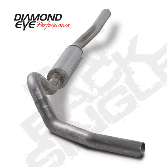 Diamond Eye Performance 4-inch single SS catback exhaust system for Chevy/GMC 6.6L 2006-2007.5 2500/3500 trucks.