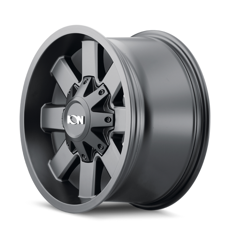 ION Type 141 satin black cast wheel with 20x9 inch size, 6x120 bolt pattern, 18mm offset, and 78.1mm hub for vehicles.