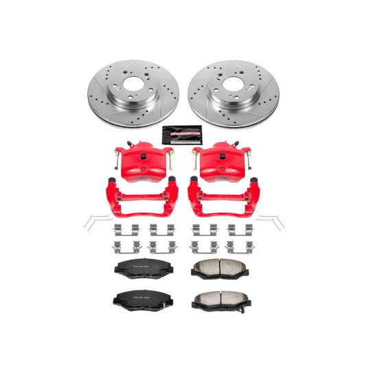 PowerStop Z36 truck and tow brake kit with front calipers for 2013 Acura ILX, performance brake system for enhanced stopping power.