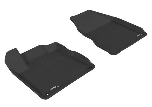 Black 3D MAXpider rubber floor mat for 2009-2014 Nissan Murano first row, designed for durable protection and a snug fit.