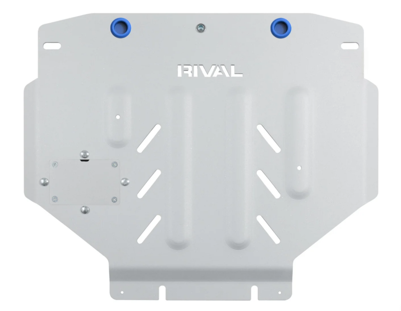 Rival 4x4 aluminum skid plate for Toyota Land Cruiser 200 and Lexus LX570, protecting the engine underside.