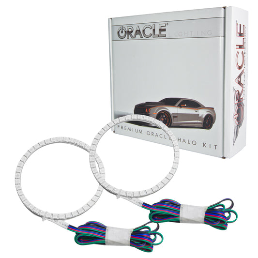 Oracle Lighting Toyota Tundra 07-13 LED Fog Light Halo Kit with ColorSHIFT, installed on fog lights for enhanced visibility and style.