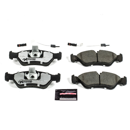 PowerStop Z36 rear brake pads with hardware for Dodge Sprinter 2500 2003-2006, performance brake pads for trucks and towing.