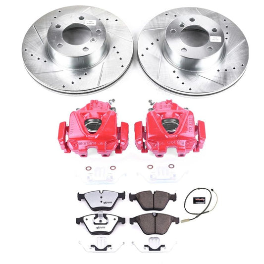 PowerStop BMW X1 2013-2015 front Z26 Street Warrior performance brake kit with calipers and rotors.