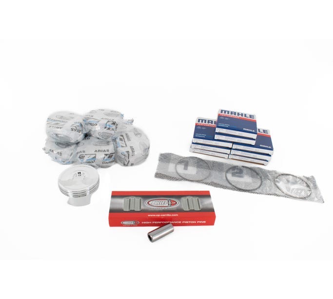 CP BULLET SERIES GEN V LT PISTON SET - 4.070" BORE - 4.000" STROKE - 6.125" ROD - 20CC DISH - BLT-1007-005-8