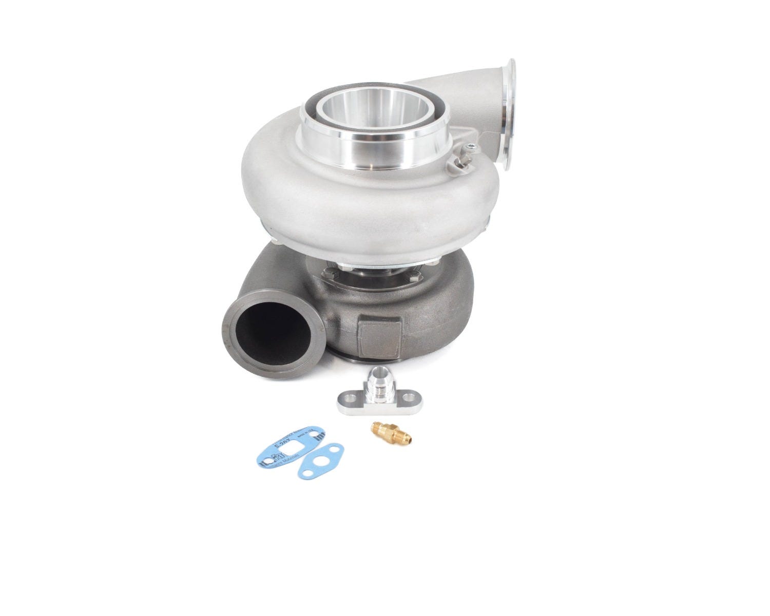 BTR 7875 GEN 3 DUAL BALL BEARING TURBOCHARGER - V-BAND FLANGE - BILLET WHEEL - 1.28 AR