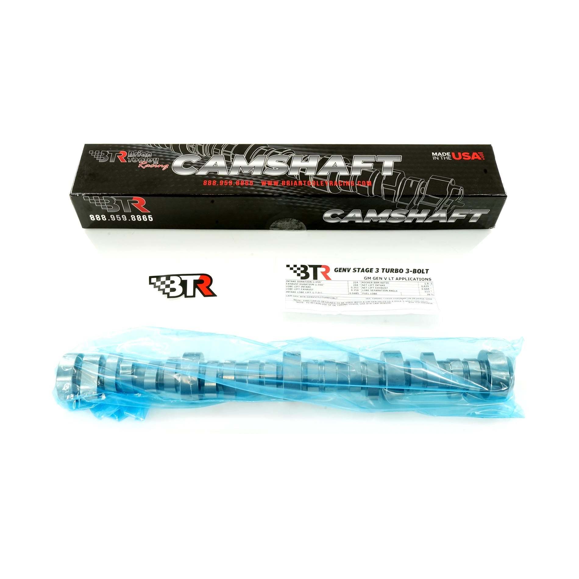 BTR GEN V STAGE 3 TURBO CAMSHAFT (3 BOLT) - BTR-GENVSTG3TURBO3BLT