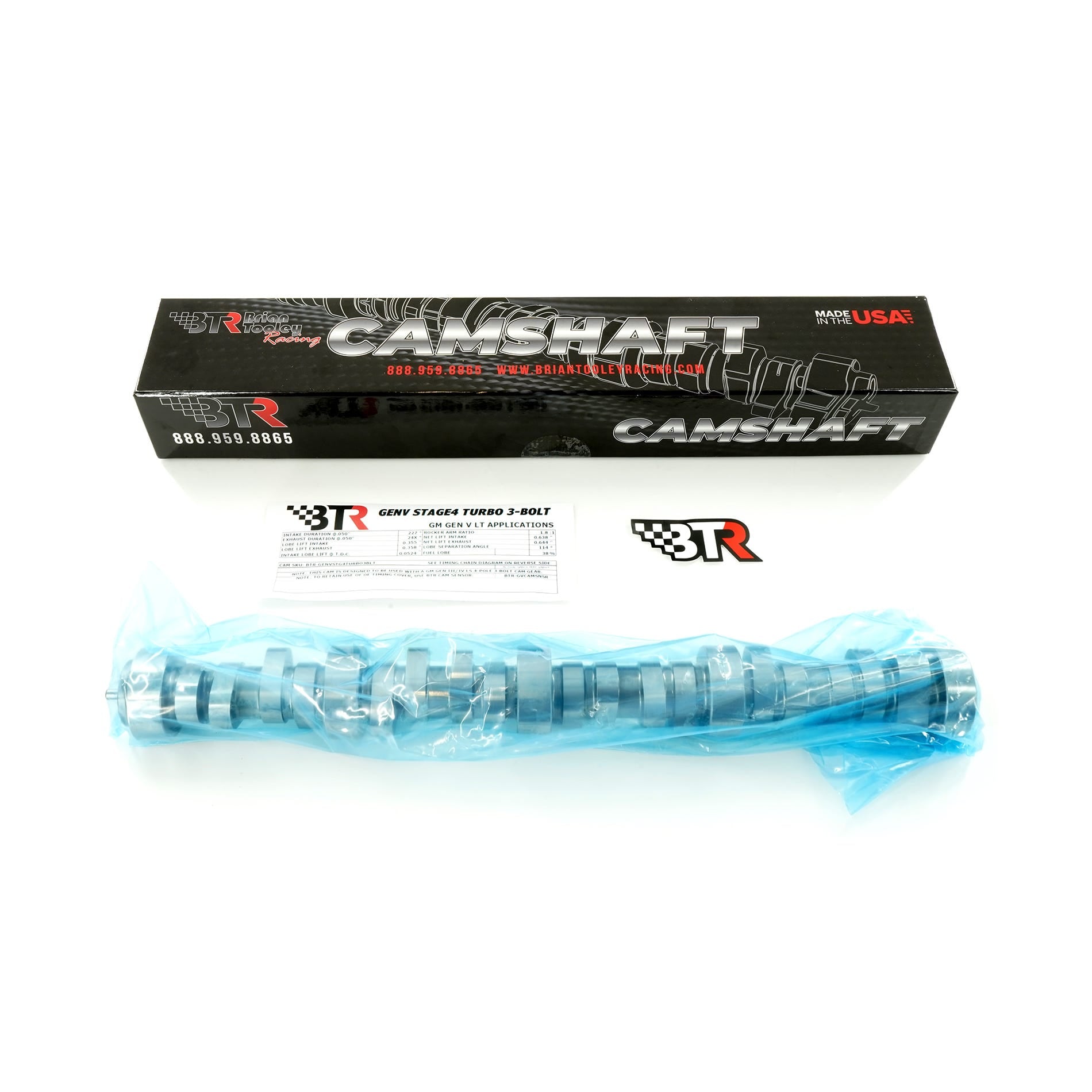 BTR GEN V STAGE 4 TURBO CAMSHAFT (3 BOLT) - BTR-GENVSTG4TURBO3BLT