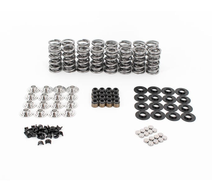 BTR PLATINUM PLUS .685" VALVE SPRING KIT WITH TITANIUM RETAINERS AND VALVE TIP SAVERS - BRONZE GUIDES - BTR-SK702/6560/BB/TS