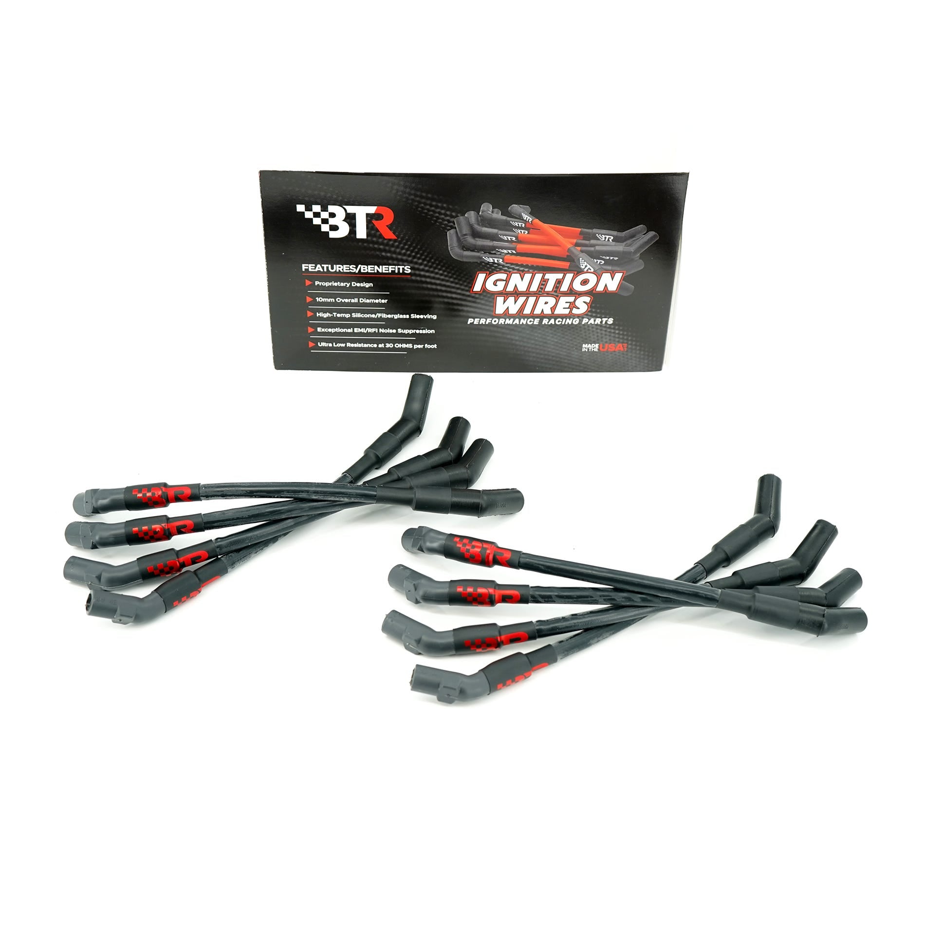 BTR SCOTT SPARK PLUG WIRES FOR LS TRUCK SMART COIL APPLICATIONS - BLACK