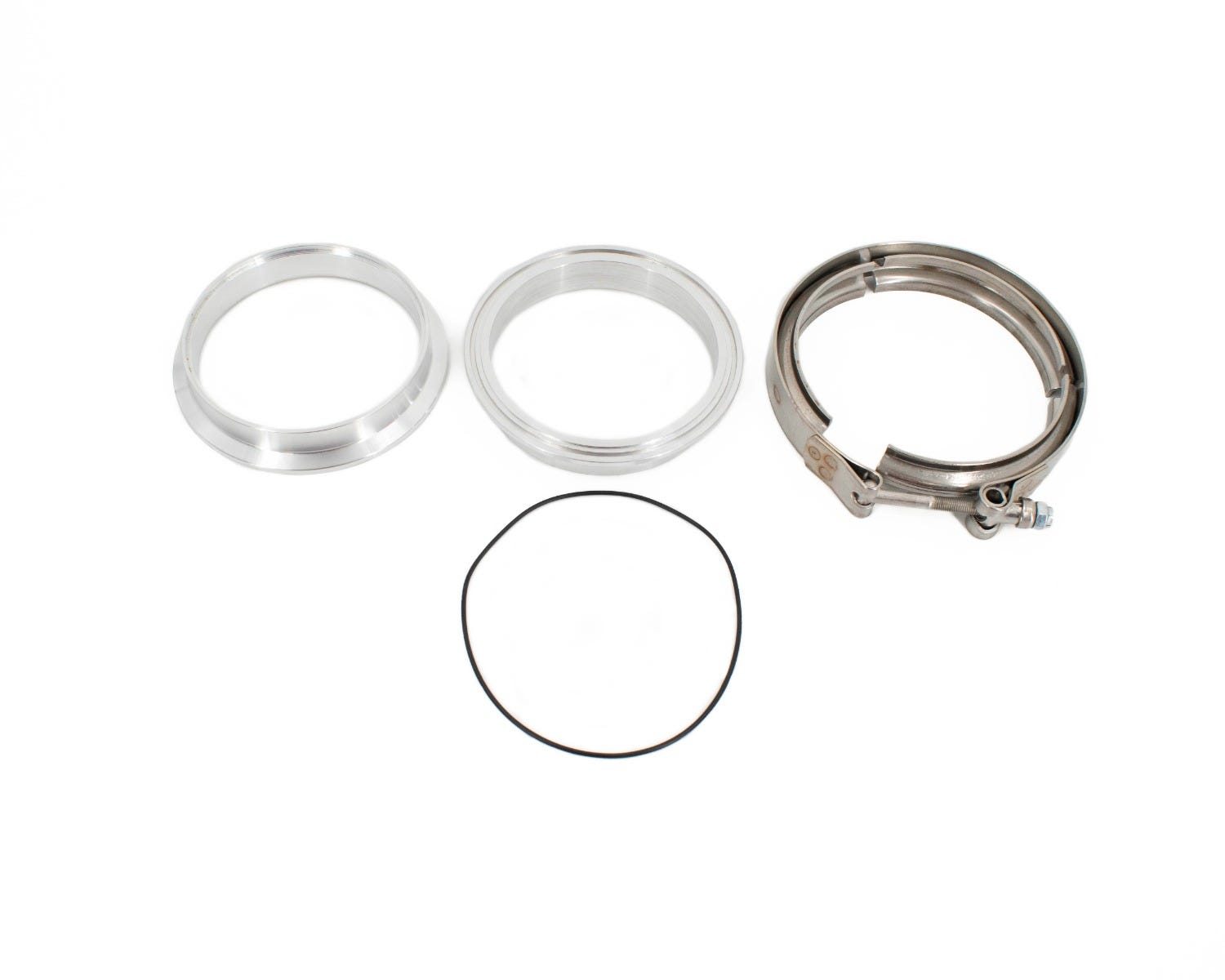 BTR 4" ALUMINUM V-BAND FLANGE KIT W/ CLAMP - BTR74556