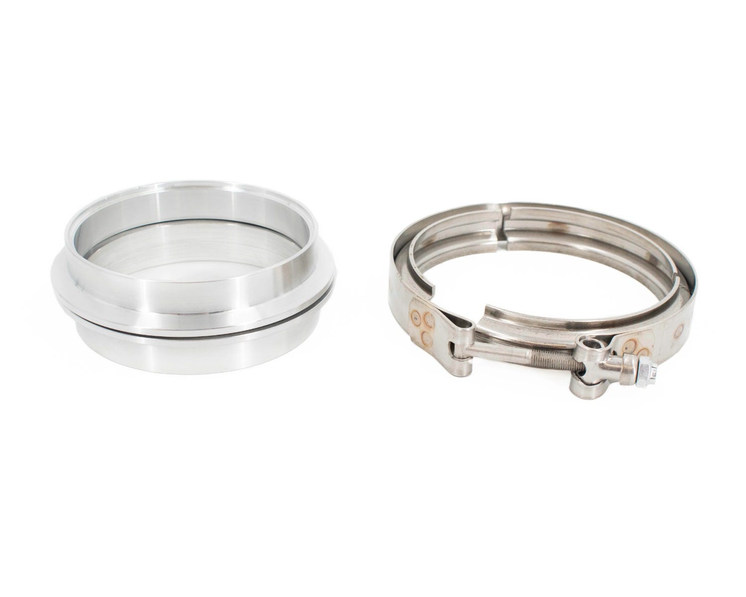 BTR 4" ALUMINUM V-BAND FLANGE KIT W/ CLAMP - BTR74556